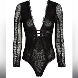 Jonathan Simkhai Lace Bodysuit Size Medium